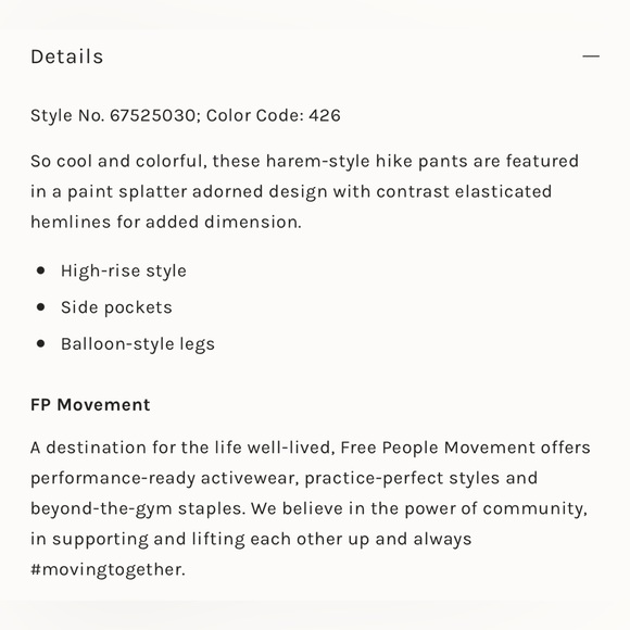 Free people color burst hike pants - Picture 7 of 9